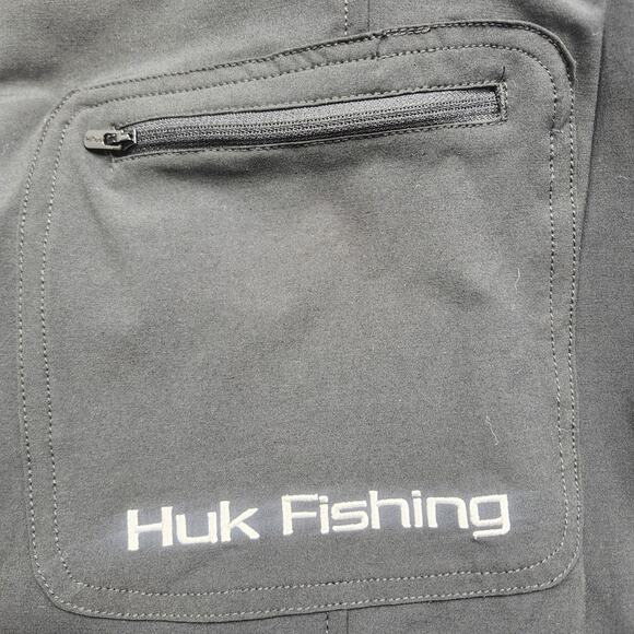 ❤️NWT❤️ Huk Men's Black Fishing Shorts - Picture 13 of 13